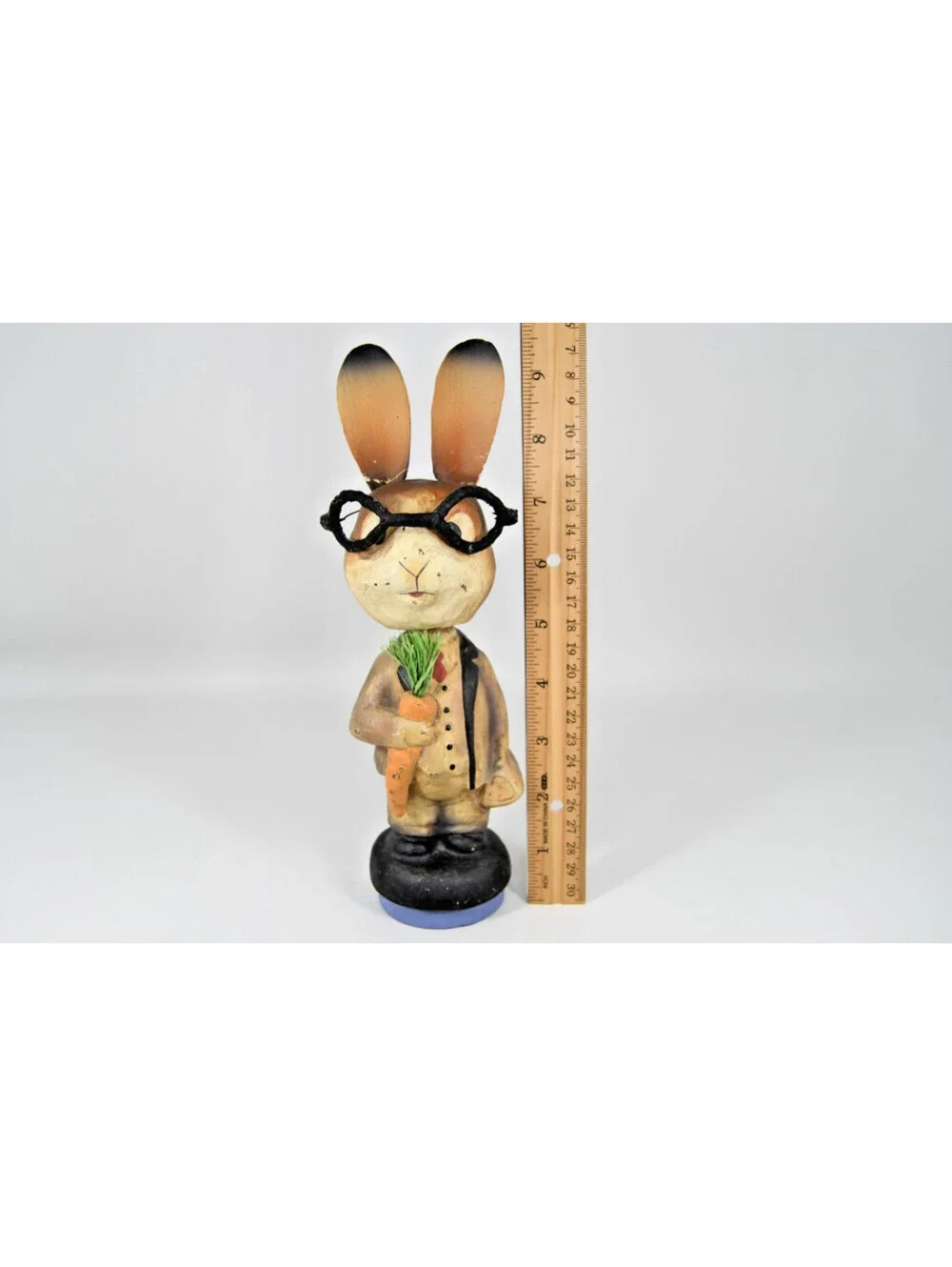Antique Paper Mache Bunny Rabbit Nodder Bobblehead Figurine Toy Candy Germany